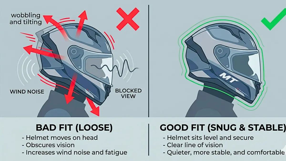 What is the 2-2-2 rule when fitting a helmet on your head