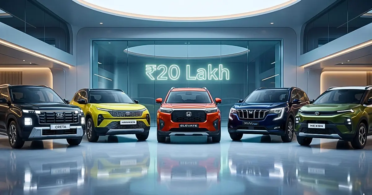 top 5 SUVs under 20 lakhs in India 2026