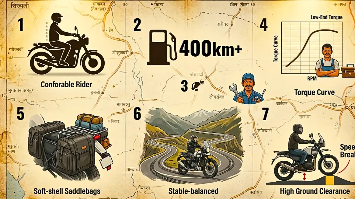 best bikes for long distance touring in India 2026