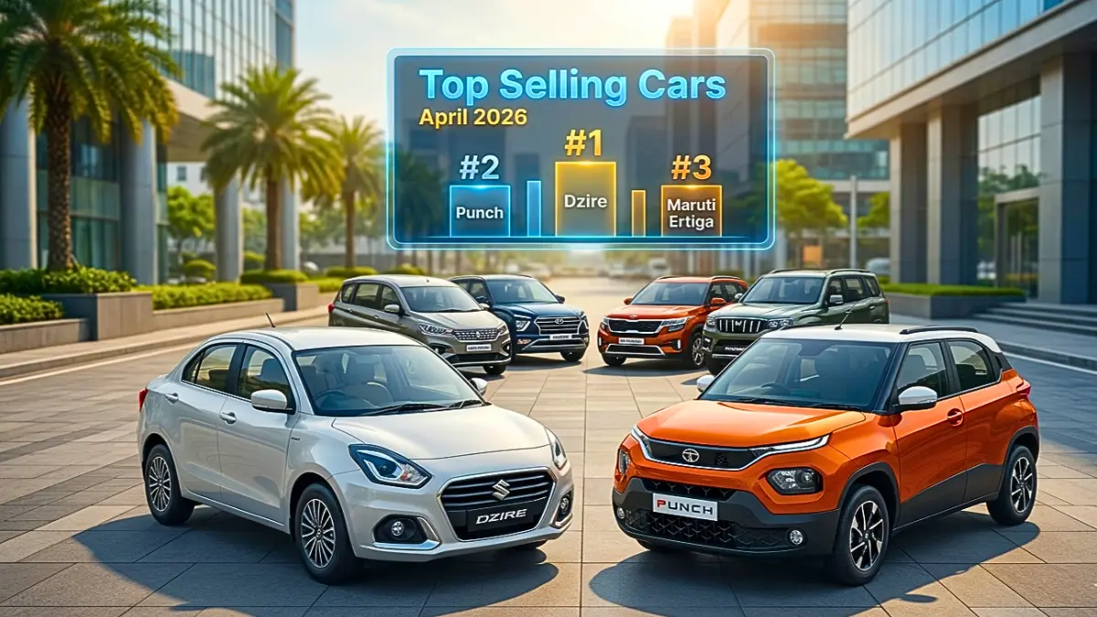 Top Selling Cars In April 2026