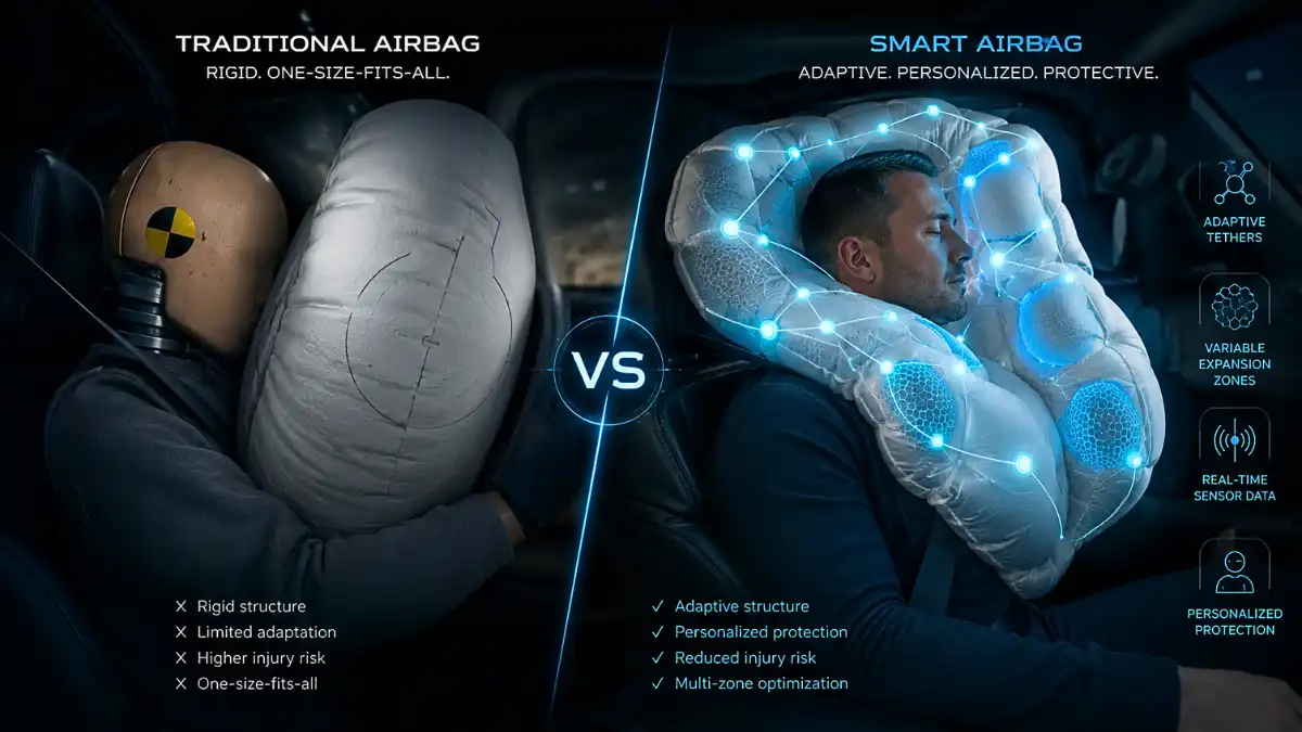 GM variable deployment airbag patent